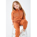 Girl Half Zipper Tracksuit Set