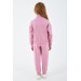 Girl Half Zipper Tracksuit Set