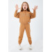 Girl Half Zipper Tracksuit Set