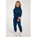 Girl Half Zipper Tracksuit Set