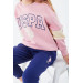 Classic Girl Ribbed Tracksuit Set