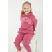 Classic Candy Pink Girls Tracksuit Set