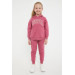 Classic Candy Pink Girls Tracksuit Set