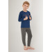 Shiny Boy Long Sleeve Pajama Set