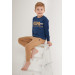 Pattern Boy Long Sleeve Pajama Set