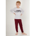 Pattern Boy Long Sleeve Pajama Set