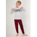 Pattern Boy Long Sleeve Pajama Set