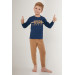 Pattern Boy Long Sleeve Pajama Set