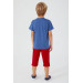 Vivid Natural Silk Boy Bermuda Set