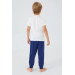 Writing Boy Short Sleeve Pajama Set