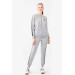 Us Polo Gray Hooded Women Tracksuit Set