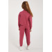 Blue Girl Collar Zipper Tracksuit