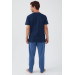 New Season Cotton Short Sleeve Men Pajama Set