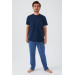 New Season Cotton Short Sleeve Men Pajama Set