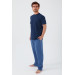 New Season Cotton Short Sleeve Men Pajama Set