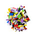 مكعبات ملونة ميكرو 1000 قطعة بصندوق بلاستيك