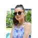 Women Sunglasses Shiny Black