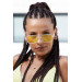 Women Sunglasses Transparent Yellow