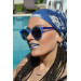 Blue Unisex Sunglasses Black