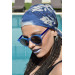 نظارات شمسية مناسبة للجنسين مزينة زرقاء