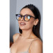 Unisex Blue Light Protective Glasses Black Leopard