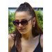 Women Sunglasses Burgundy Black