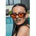 نظارات شمسية للنساء سوداء مزينة