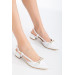 Low Heeled Shoes White