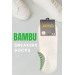 Mens Set Of 12 White Color Bamboo Sneakers Socks