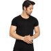 Tolin 12 Pack Cotton Black Oneck Mens Single Jersey Undershirt