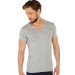 12 Pack Cotton Gray Melange Mens Jersey Vneck Undershirt