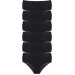 Womens 6 Piece Towel, Mesh Detailed Black Panties Set