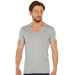 3 Pack Cotton Gray Melange Mens Jersey Vneck Undershirt