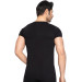 Tolin 3 Pack Cotton Black Oneck Mens Single Jersey Undershirt