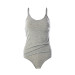 Womens Gray Melange Athlete Panties Set