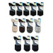 Tolin Mens 12 Pack Mixed Color Bamboo Diabetic Sugarfree Elastic Breathable Socks Set