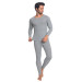 Tolin Men's Thermal Underwear Set Gray Melange
