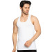 Tolin Sportsman Rambo Mens White Cotton Lycra Undershirt