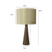 Modern Lamps Made Of Wood And Light Pink Fabric