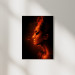 Flame And Woman Decorative Canvas Painting 50X70Cm