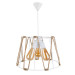 Cabo Authentic Rope Chandelier Three Base White