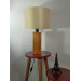 Light Pink Wood Fabric Table Lamp