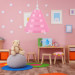 Bolton Single Pink Mica Pendant Lamp Children Room Chandelier Entrance Hall Cafe Lighting
