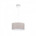 Decorative Mini Single Pendant Lamp Chandelier Gray Embossed Pvc