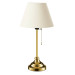 Edel Gold Body Metal Lampshade Conical Cream Fabric Headboard