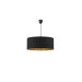 Exclusive Black Fabric 38 Pendant Lamp With Gold Detail