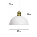 Kugel White Metal Pendant Lamp Kitchen Chandelier Office Hall Cafe