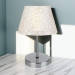 Modern Lamps With A Golden Thread Pattern With A Chrome Base