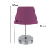 Modern Lamps Made Of Purple Fabric With A Chrome Base