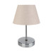 Modern Lamps Made Of Light Pink Fabric With A Chrome Base